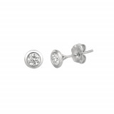 Jewelmi Custom 14k White Gold Diamond Earrings photo