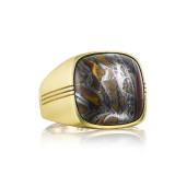 Tacori 18k Yellow Gold Legend Gemstone Men's Ring - MR100Y39 photo