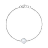 Tacori Sterling Silver Crescent Embrace Gemstone Women's Bracelet - SB16703 photo