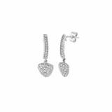 Jewelmi Custom 14k White Gold Diamond Earrings photo