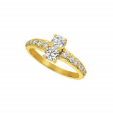 Jewelmi Custom 14k Yellow Gold Diamond Ring photo