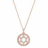 Jewelmi Custom 14k Rose Gold Diamond Necklace photo