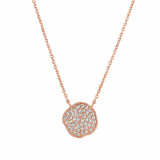 Jewelmi Custom 14k Rose Gold Diamond Necklace photo