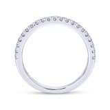 Gabriel & Co. 14k White Gold Contemporary Anniversary Wedding Band - WB12657R4W44JJ photo 2