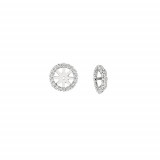 Jewelmi Custom 14k White Gold Diamond Earrings photo
