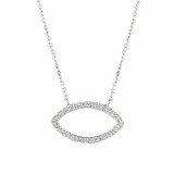 Jewelmi Custom 14k White Gold Diamond Necklace photo