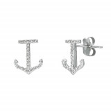 Jewelmi Custom 14k White Gold Diamond Earrings photo