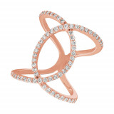 Jewelmi Custom 14k Rose Gold Diamond Ring photo