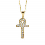 Jewelmi Custom 14k Yellow Gold Diamond Necklace photo