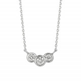 Jewelmi Custom 14k White Gold Diamond Necklace photo