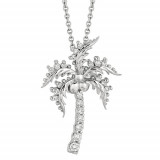 Jewelmi Custom 14k White Gold Diamond Necklace photo