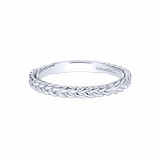 Gabriel & Co. 14k White Gold Stackable Ladies' Ring photo