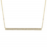 Jewelmi Custom 14k Yellow Gold Diamond Necklace photo