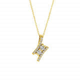Jewelmi Custom 14k Yellow Gold Diamond Necklace photo