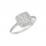 Jewelmi Custom 14k White Gold Diamond Ring photo