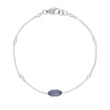 Tacori Sterling Silver Horizon Shine Gemstone Women's Bracelet - SB22446 photo