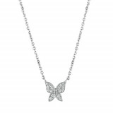 Jewelmi Custom 14k White Gold Diamond Necklace photo