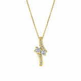 Jewelmi Custom 14k Yellow Gold Diamond Necklace photo