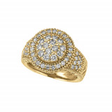 Jewelmi Custom 14k Yellow Gold Diamond Ring photo