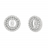 Jewelmi Custom 14k White Gold Diamond Earrings photo