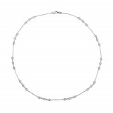 Jewelmi Custom 14k White Gold Diamond Necklace photo
