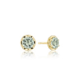 Tacori 14k Yellow Gold Crescent Crown Gemstone Stud Earring - SE25312FY photo