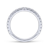 Gabriel & Co. 14k White Gold Contemporary Anniversary Wedding Band - WB14649E4W44JJ photo 2