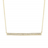 Jewelmi Custom 14k Yellow Gold Diamond Necklace photo