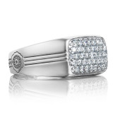 Tacori Sterling Silver Legend Diamond Men's Ring - MR103 photo 2