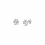 Jewelmi Custom 14k White Gold Diamond Earrings photo