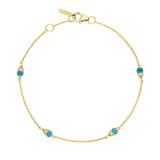 Tacori 14k Yellow Gold Petite Gemstones Women's Bracelet - SB23233FY photo