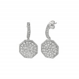 Jewelmi Custom 14k White Gold Diamond Earrings photo