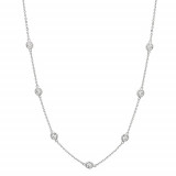 Jewelmi Custom 14k White Gold Diamond Necklace photo