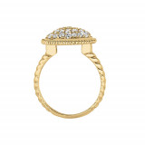 Jewelmi Custom 14k Yellow Gold Diamond Ring photo 2