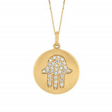 Jewelmi Custom 14k Yellow Gold Diamond Necklace photo