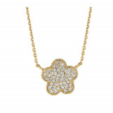 Jewelmi Custom 14k Yellow Gold Diamond Necklace photo