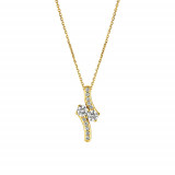 Jewelmi Custom 14k Yellow Gold Diamond Necklace photo