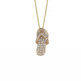 Jewelmi Custom 14k Yellow Gold Diamond Necklace photo