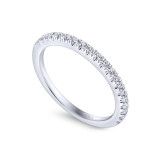 Gabriel & Co. 14k White Gold Contemporary Anniversary Wedding Band - WB12770R4W44JJ photo 3