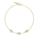 Tacori 14k Yellow Gold Petite Gemstones Women's Bracelet - SB22948FY photo