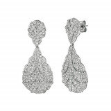 Jewelmi Custom 14k White Gold Diamond Earrings photo