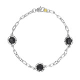 Tacori Sterling Silver Crescent Crown Gemstone Women's Bracelet - SB22119 photo