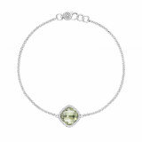 Tacori Sterling Silver Crescent Embrace Gemstone Women's Bracelet - SB22312 photo