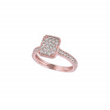 Jewelmi Custom 14k Rose Gold Diamond Ring photo
