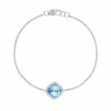 Tacori Sterling Silver Crescent Embrace Gemstone Women's Bracelet - SB22302 photo