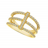 Jewelmi Custom 14k Yellow Gold Diamond Ring photo