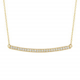 Jewelmi Custom 14k Yellow Gold Diamond Necklace photo