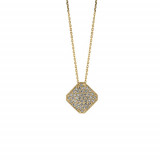 Jewelmi Custom 14k Yellow Gold Diamond Necklace photo