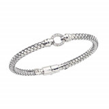 Alisa Sterling Silver Diamond Bangle Bracelet photo