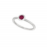 Jewelmi Custom 14k White Gold Ruby Ring photo